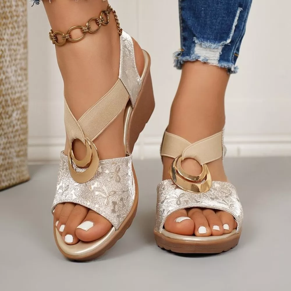 Open Toe Wedge Sandals, image 5