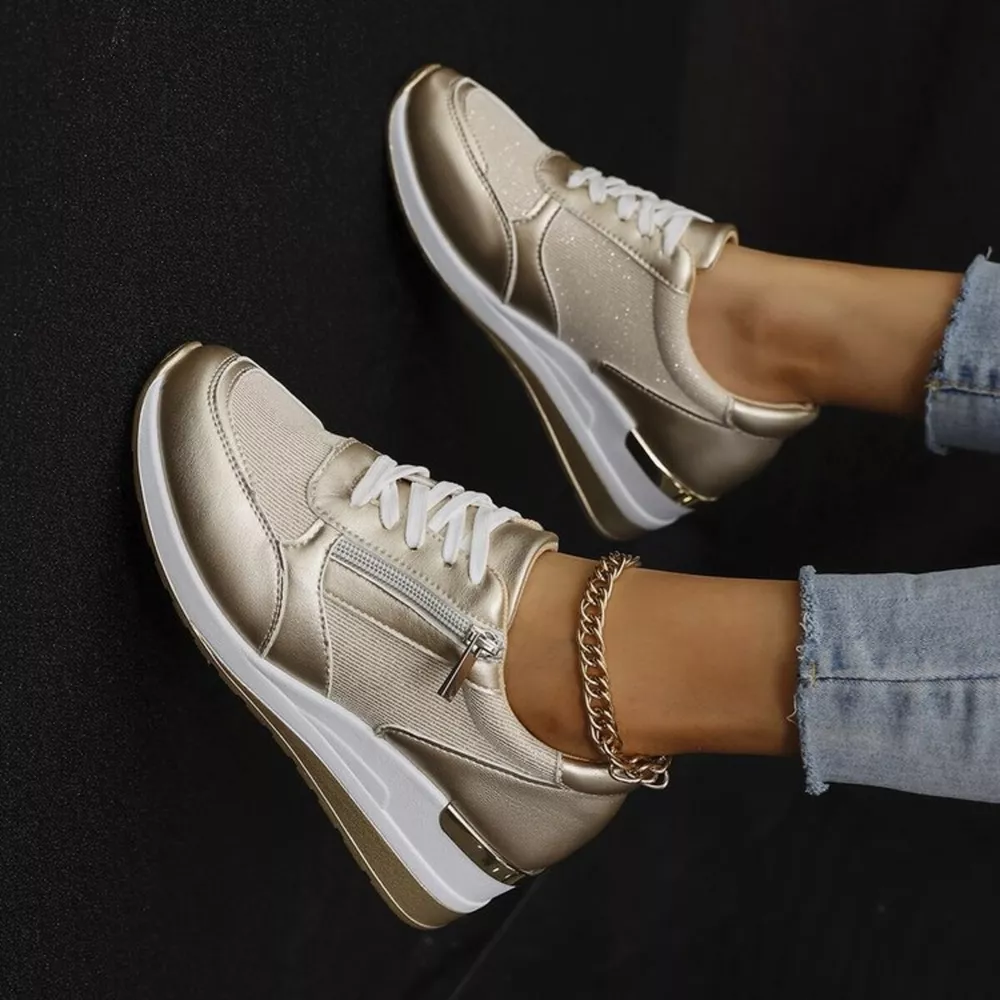 Lace Up Wedge Athletic, image 7