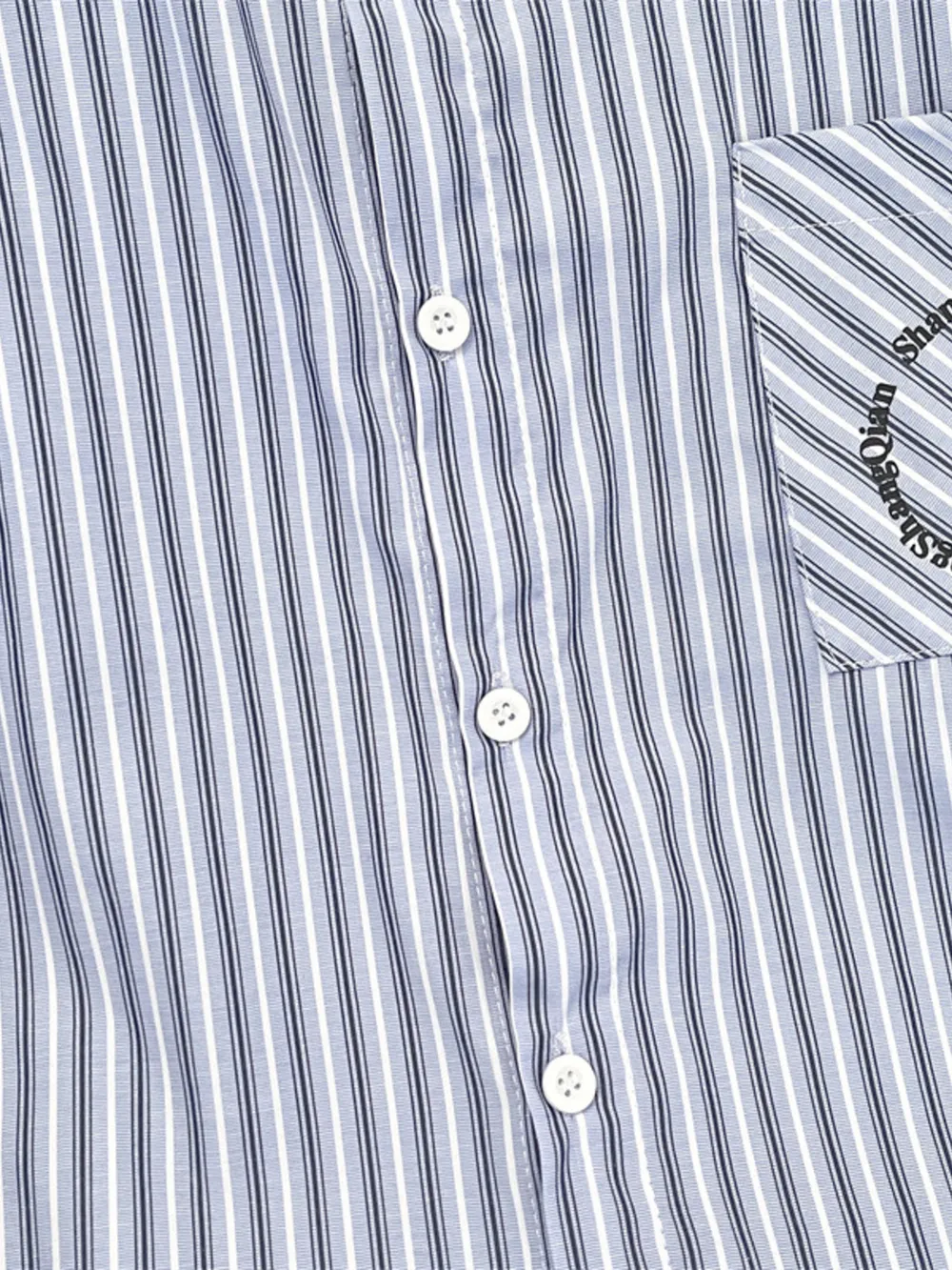 Men's Plus Size Striped Button-Down Shirt with Tie, image 7