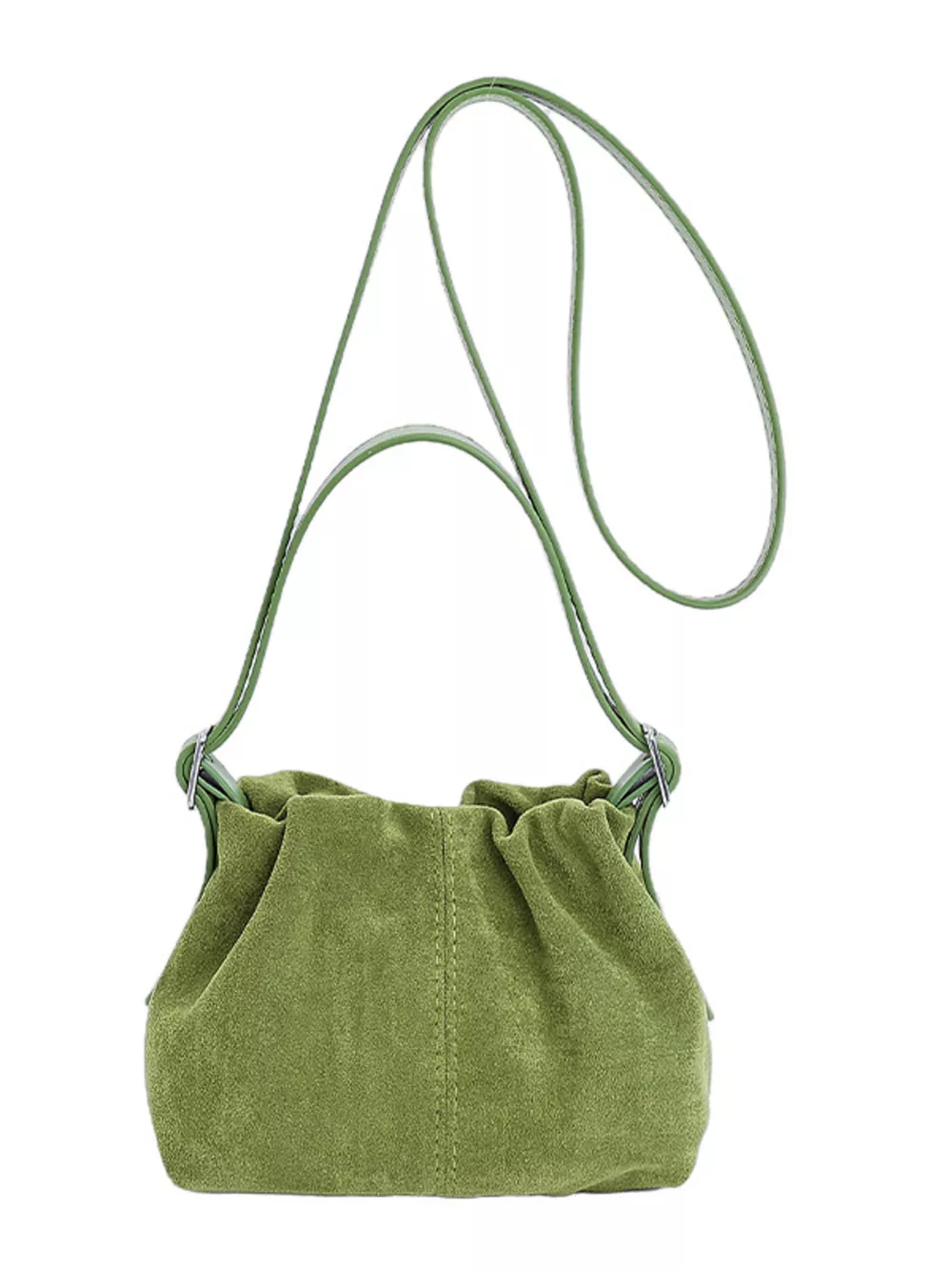 Suede Adjustable Strap Crossbody Bag, image 4