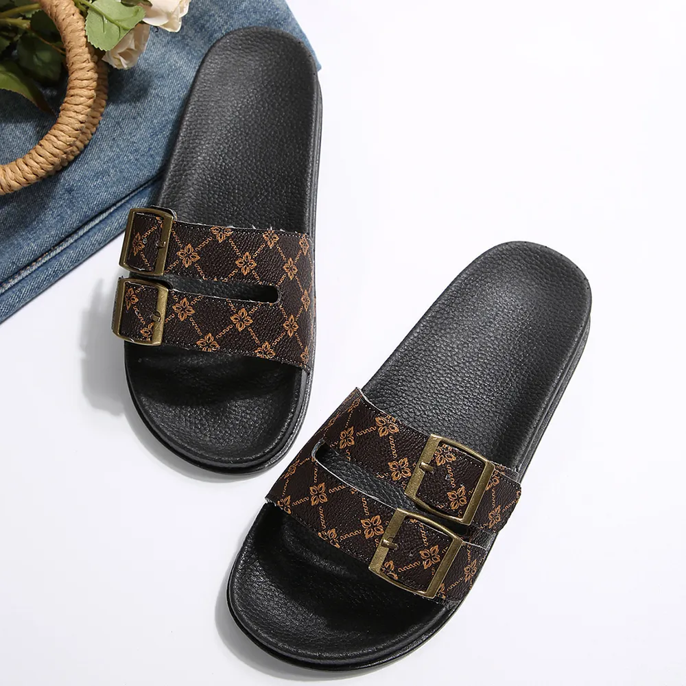 Open Toe Double Buckle Sandals, image 8