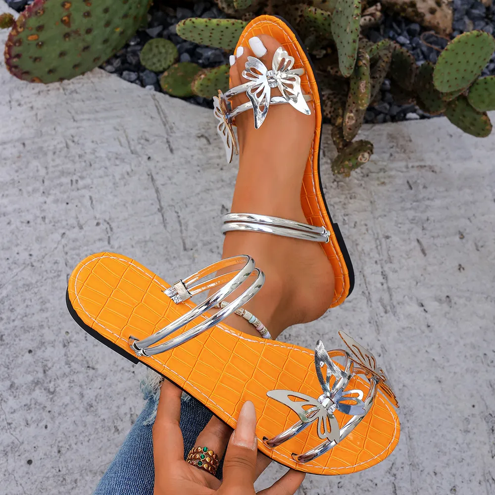Butterfly Flat Summer Sandals, image 2