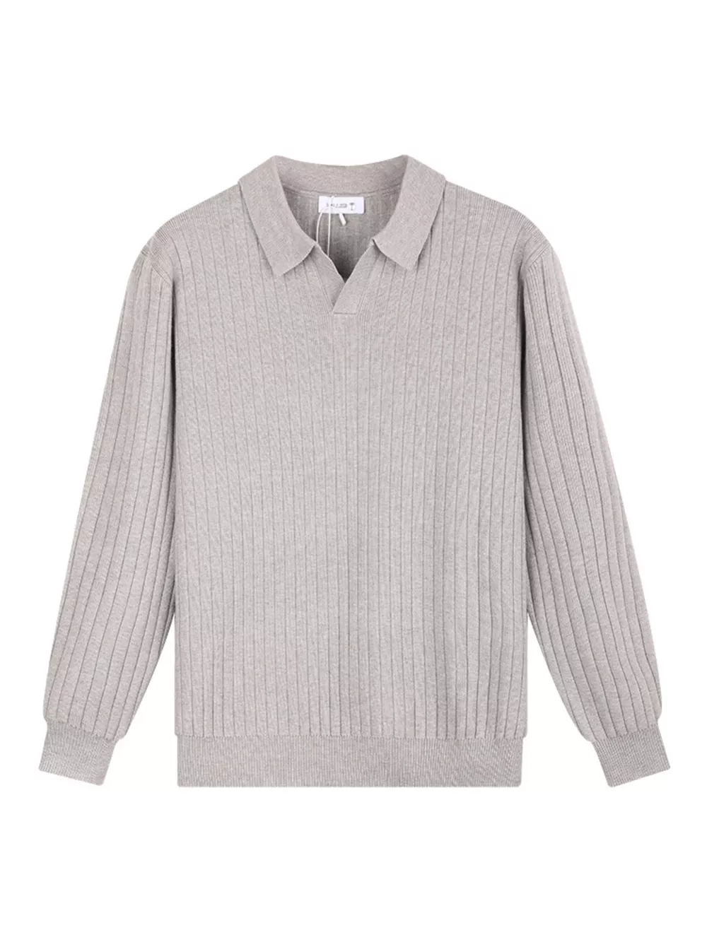 Men's Plus Size Long Sleeve Textured Knit Sweater