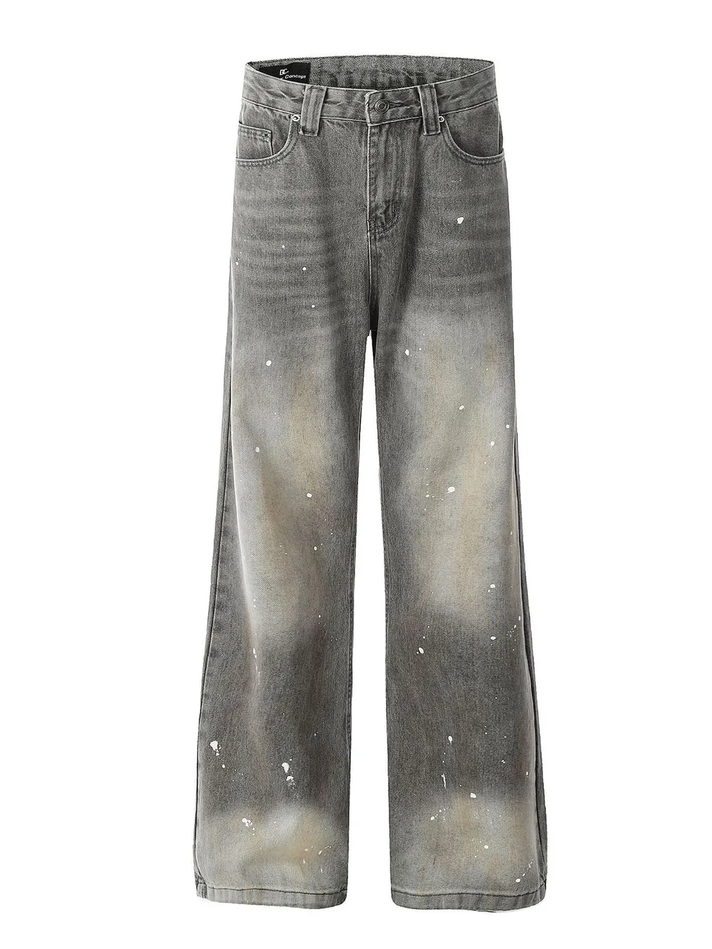 Men's Pocketed Wide Leg Jeans