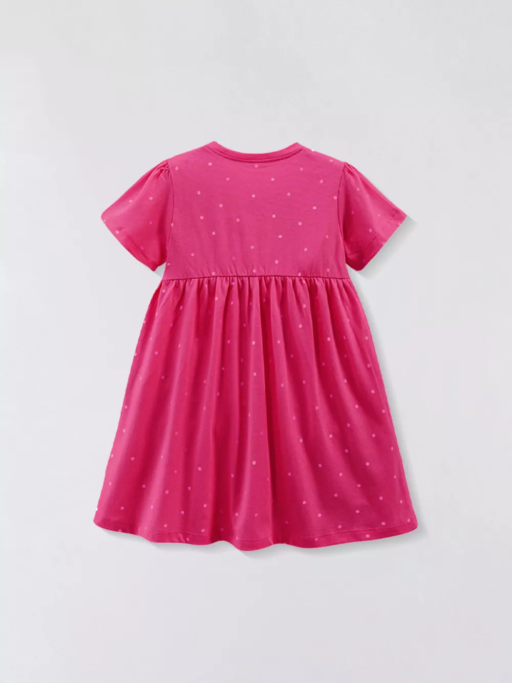 Children's Cartoon Animal Embroidered Polka Dot Dress, image 4