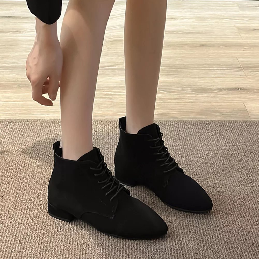 Point Toe Block Heels Boots, image 5