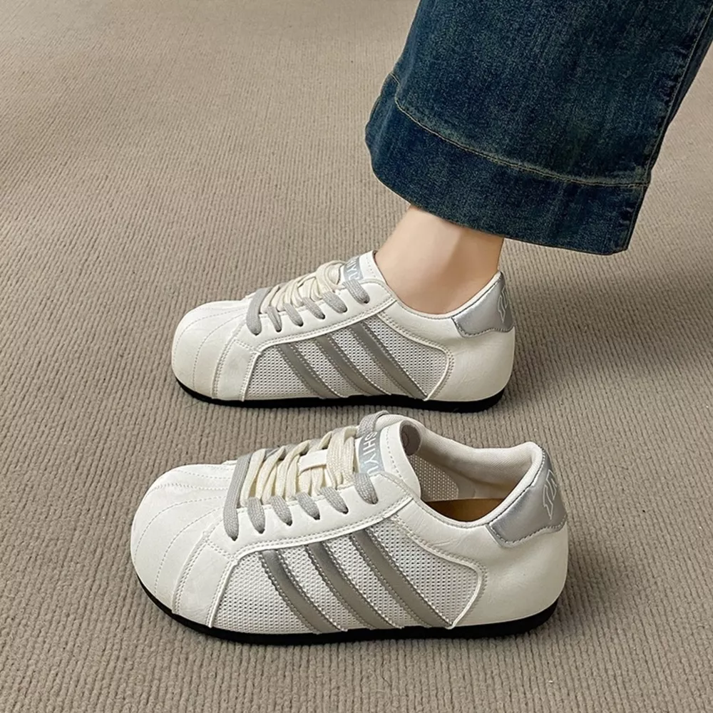 Lace Up Round Toe Sneakers, image 8