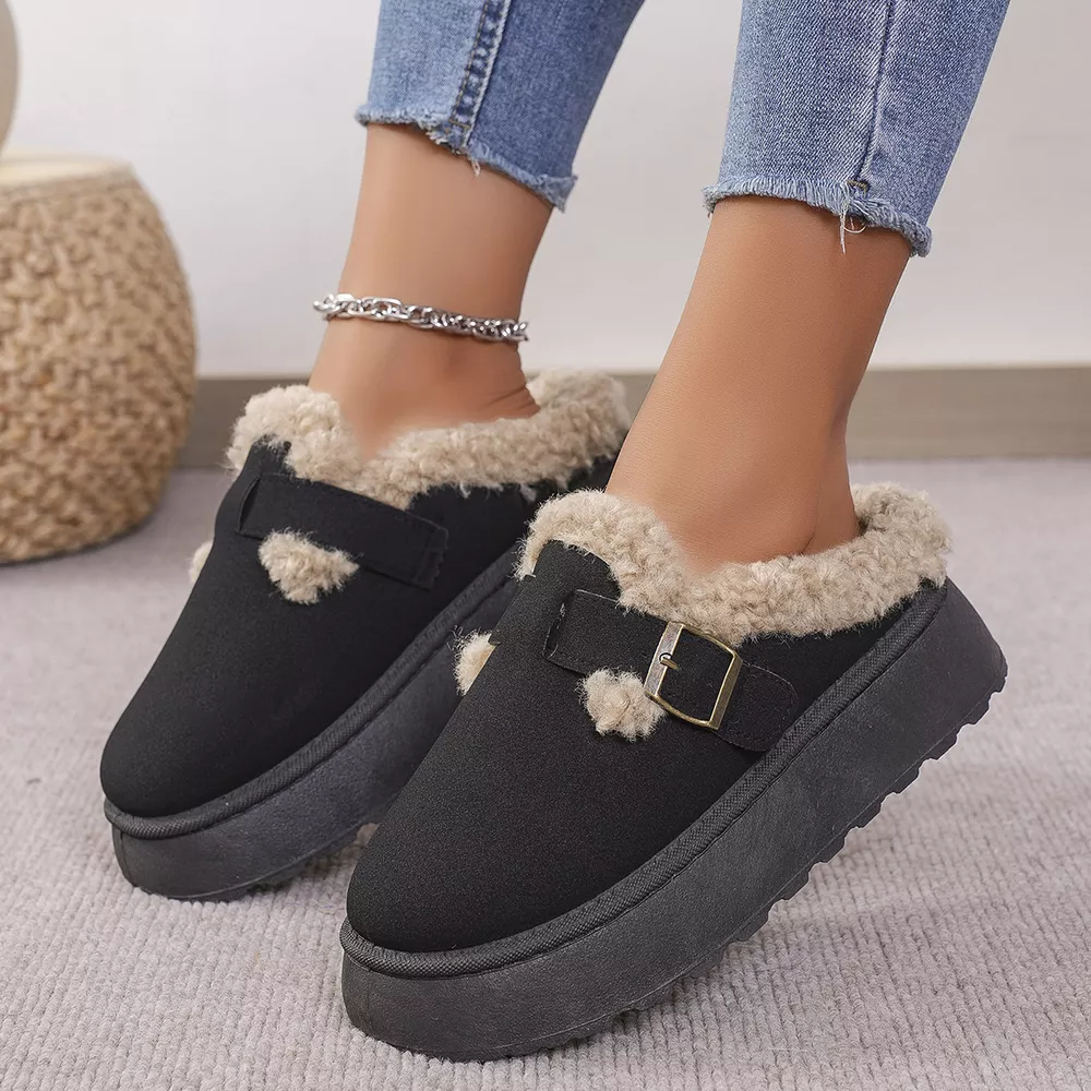 Round Toe Platform Slippers, image 4