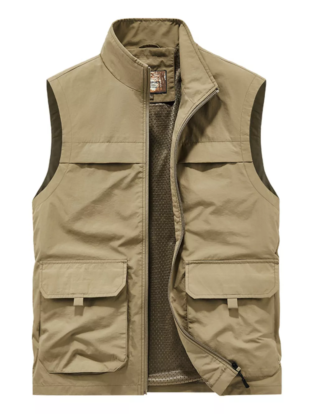 Men's Plus Size Lightweight Multi-Pocket Outdoor Vest, image 5