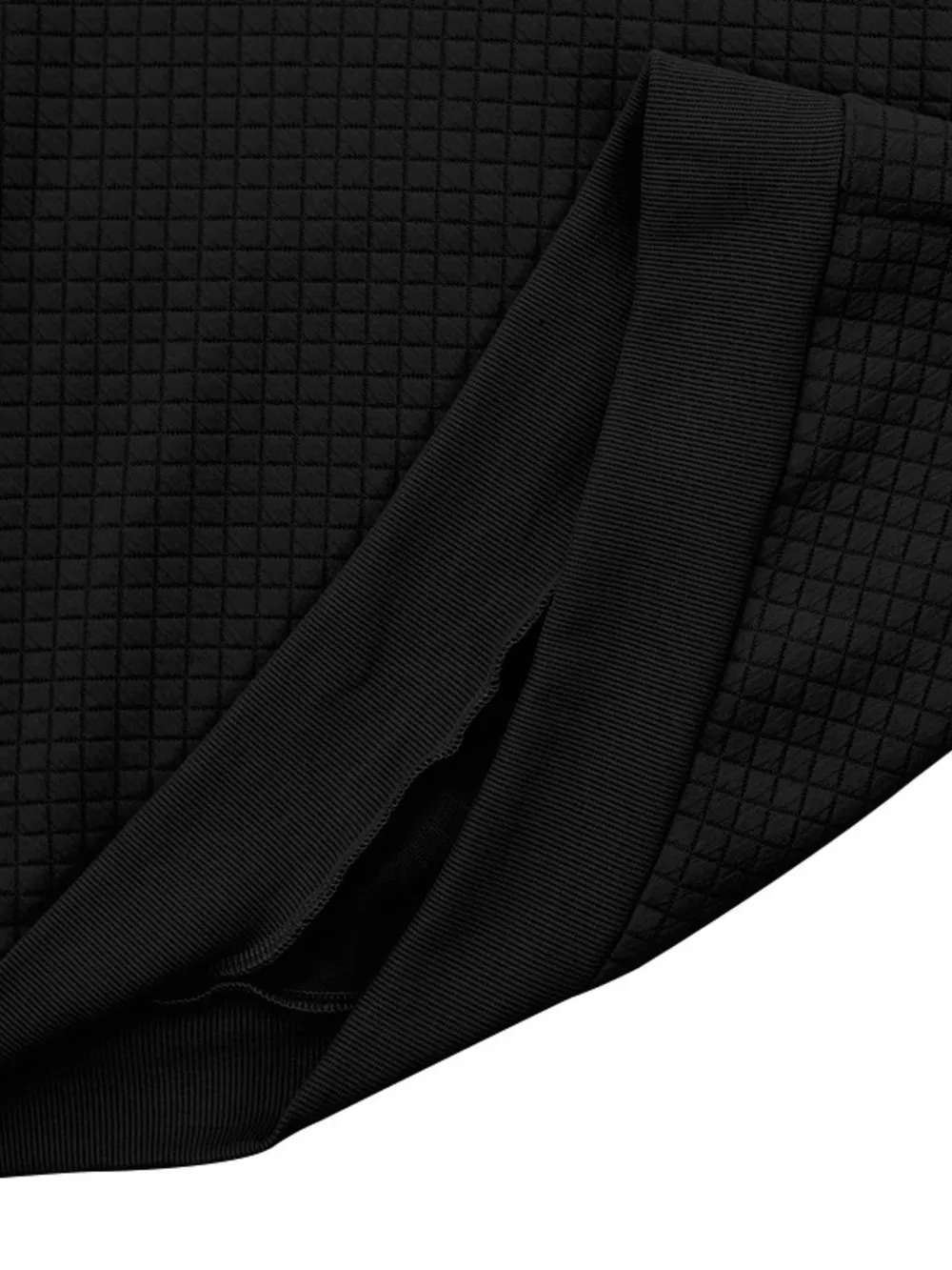 Men's Full Size Drawstring Contrast Shoulder Panels Hoodie Plus Size, image 6