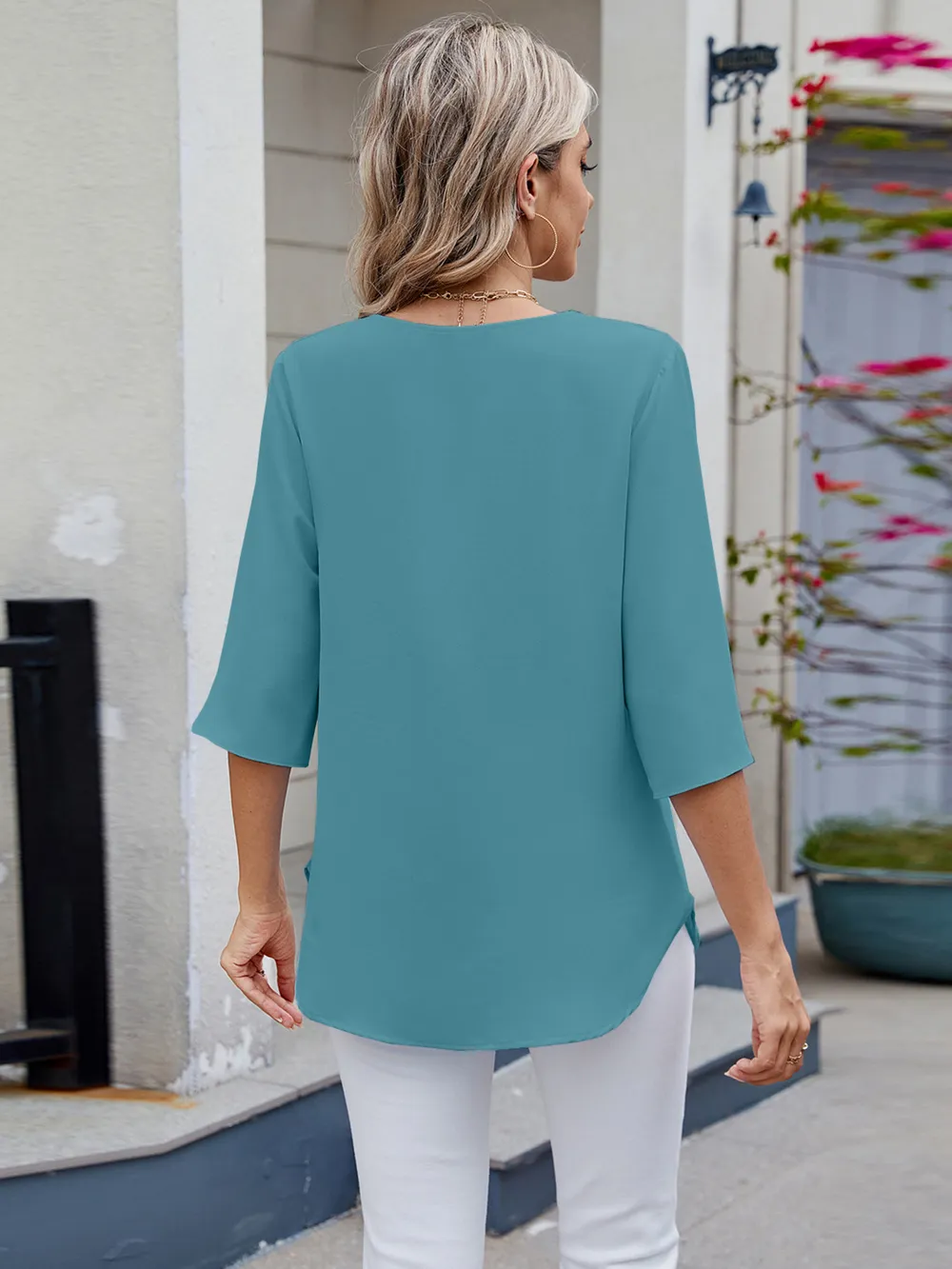 Round Neck Half Sleeve Blouse, image 19