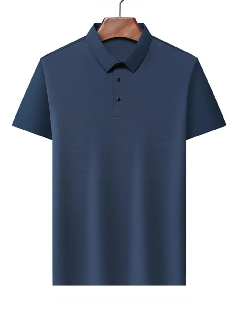 Men's Plus Size Button Detail Short Sleeve Polo, image 10