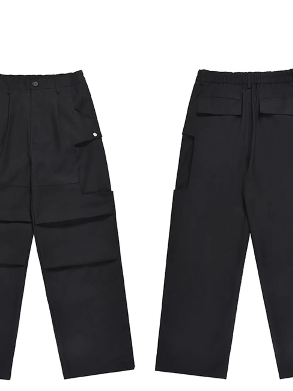 Men's Wide Leg Cargo Pants with Multi Pockets, image 3