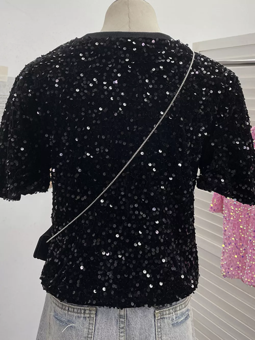 Sequin Short Sleeve T-Shirt, image 16