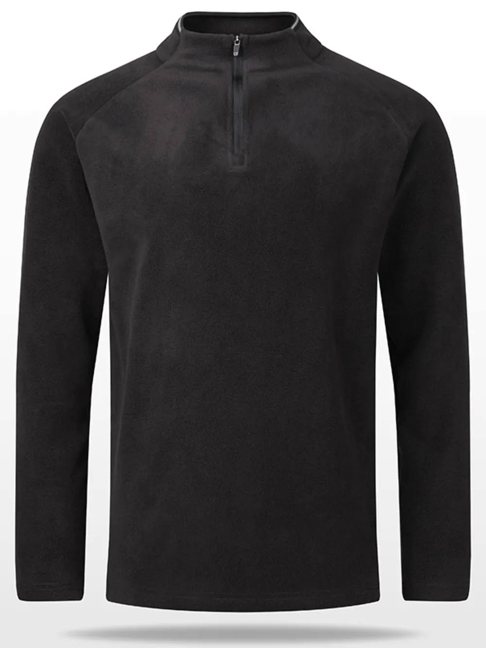 Men's Plus Size Quarter Zip Long Sleeve Sweatshirt, image 2
