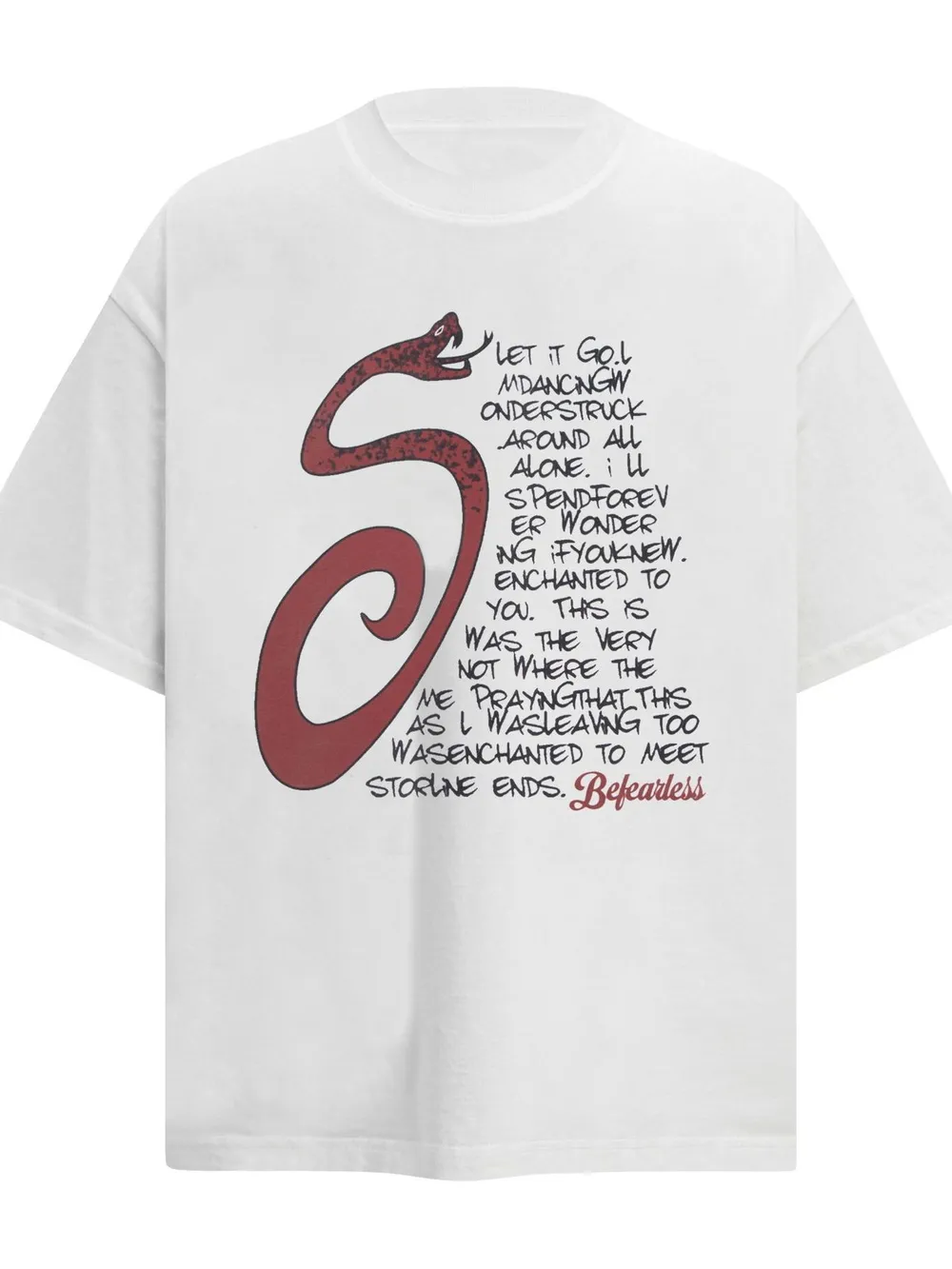 Men's Letter Round Neck Short Sleeve T-Shirt, image 4