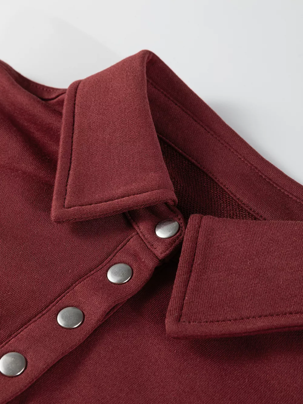 Color Block Patchwork Snap Button Oversize Hoodie, image 6
