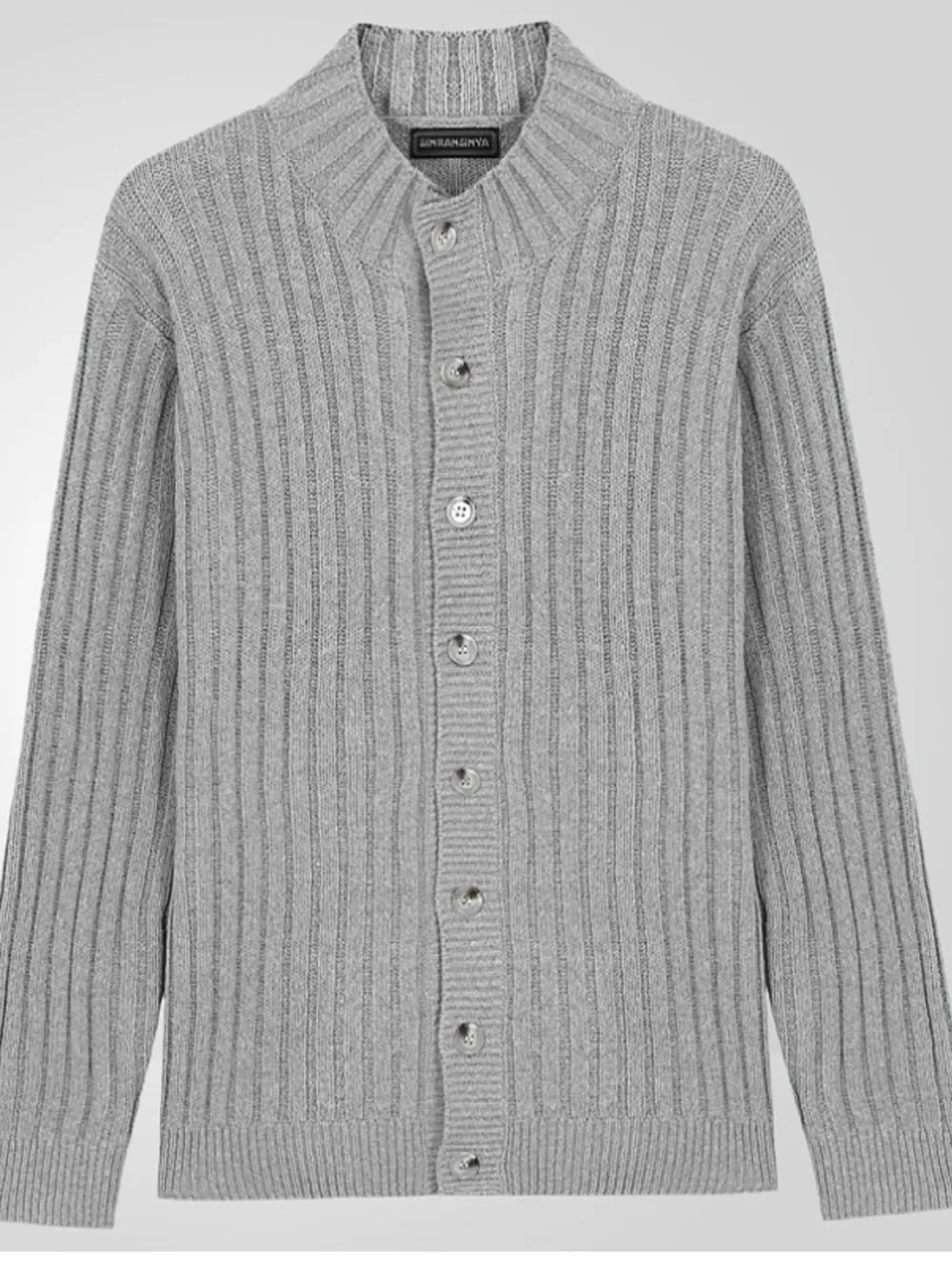 Men's Full Size Ribbed Button Up Cardigan Plus Size, image 2