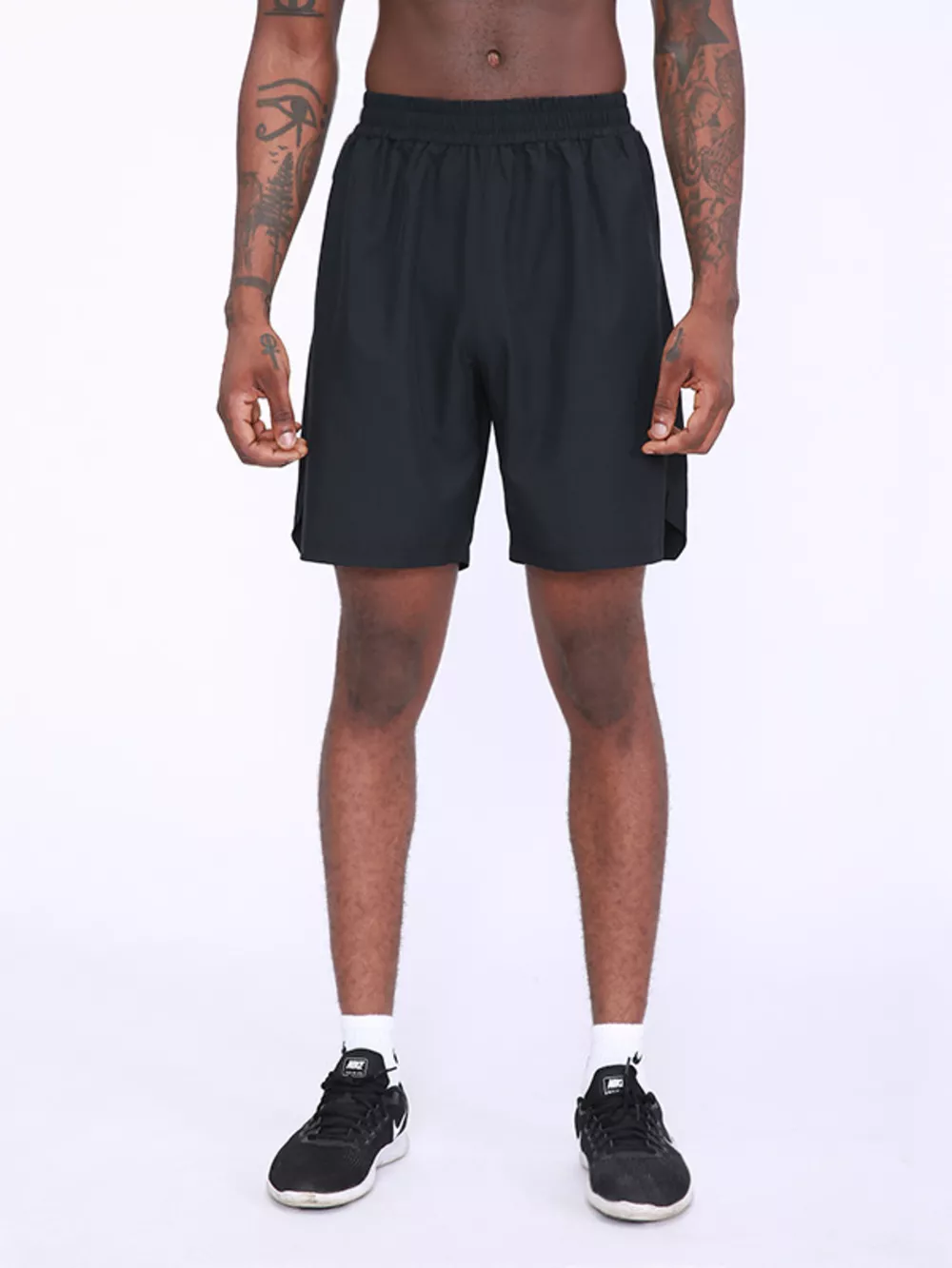 Men's Plus Size Elastic Waist Active Shorts