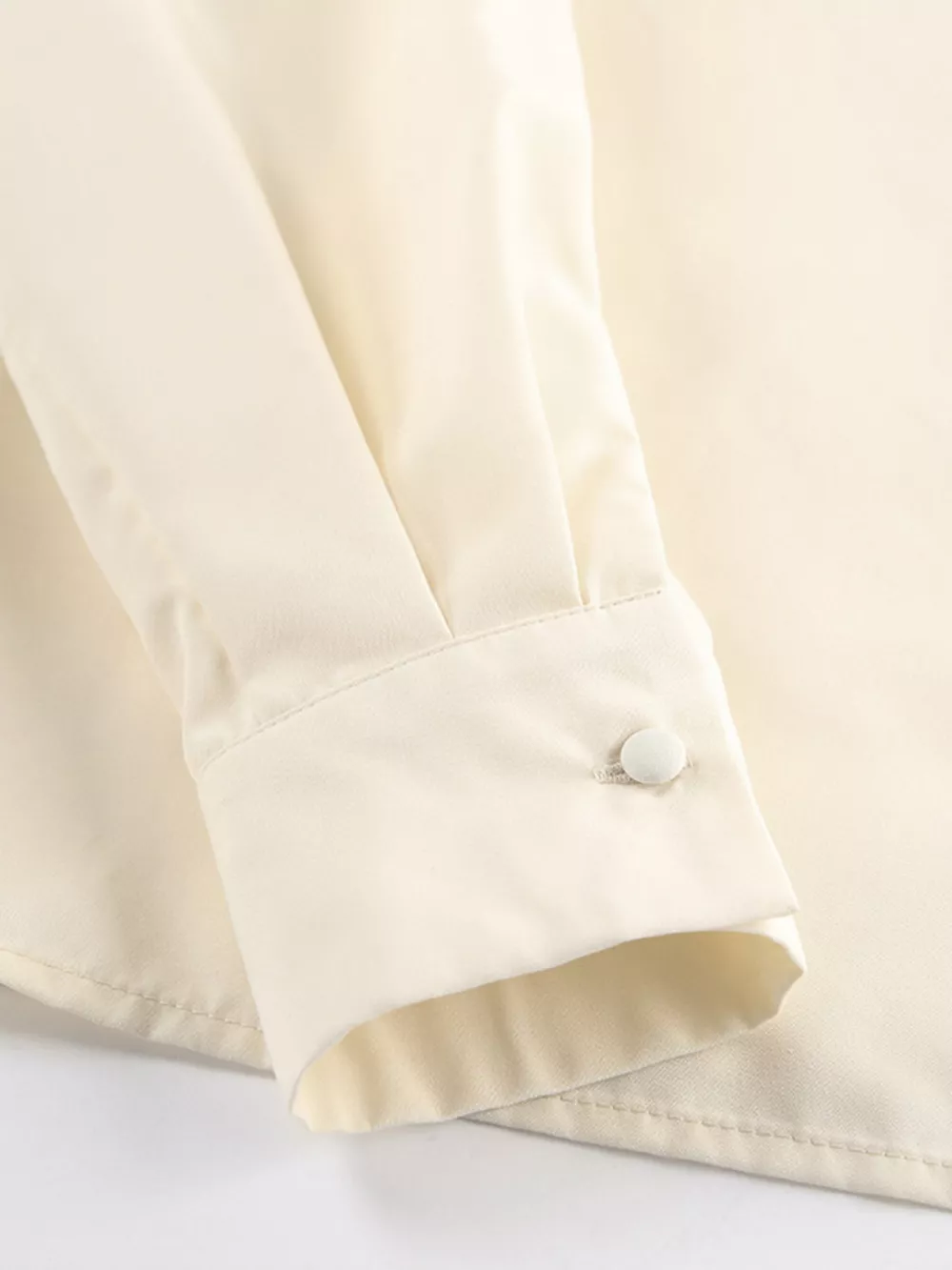Asymmetrical High Collar Long Sleeve Blouse, image 15