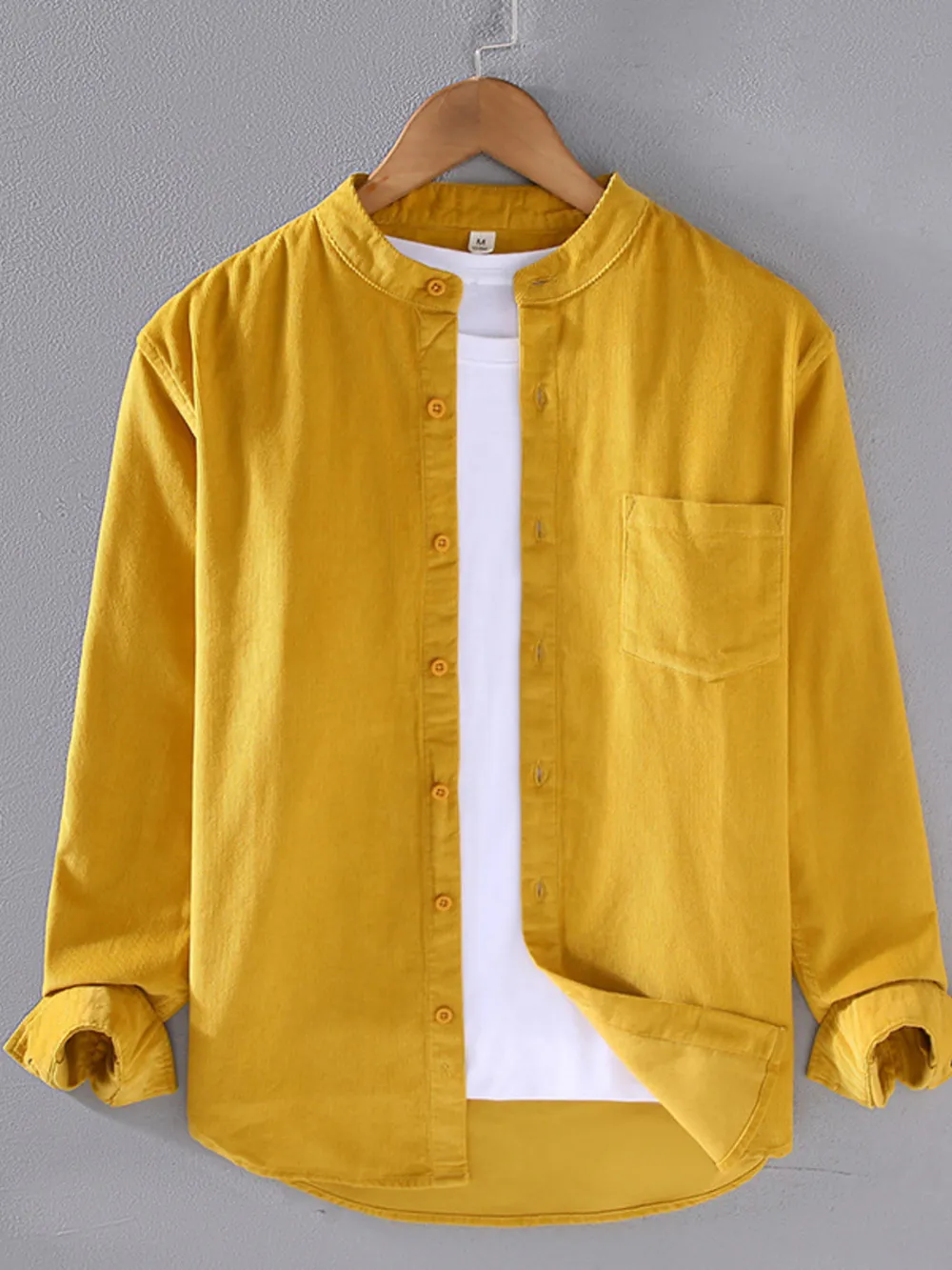 Men's Plus Size Button Up Long Sleeve Shirt, image 2