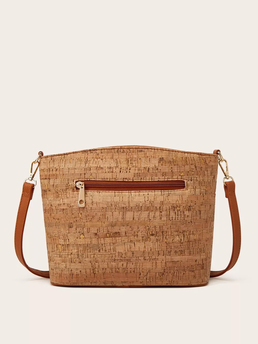 Ethnic Tree Bark Pattern Multi-Pocket Crossbody Bag, image 3