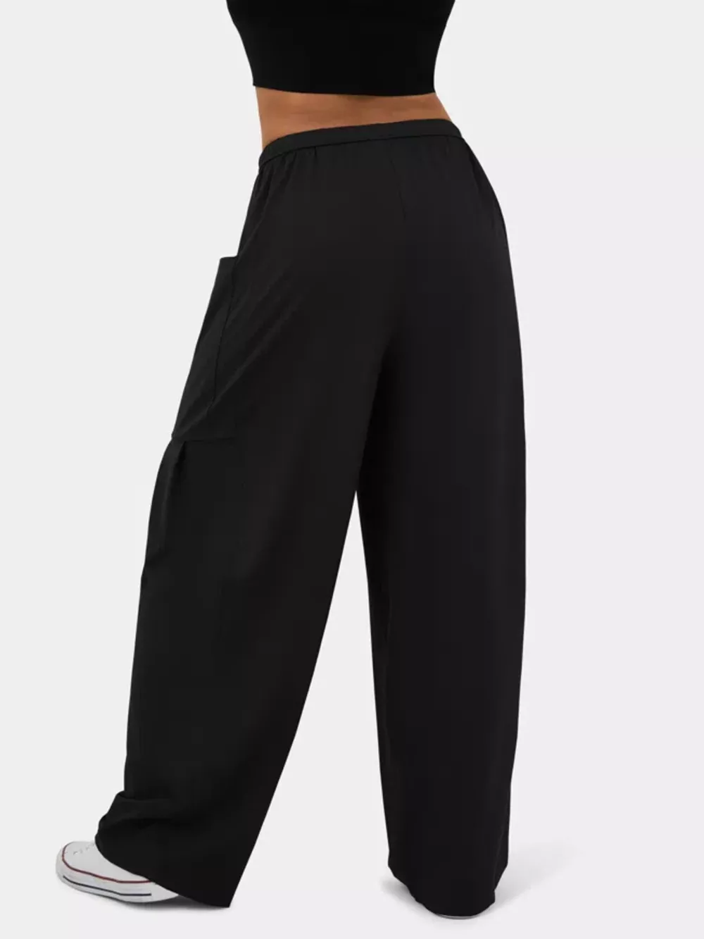 High-Waisted Drawstring Wide-Leg Pants, image 12