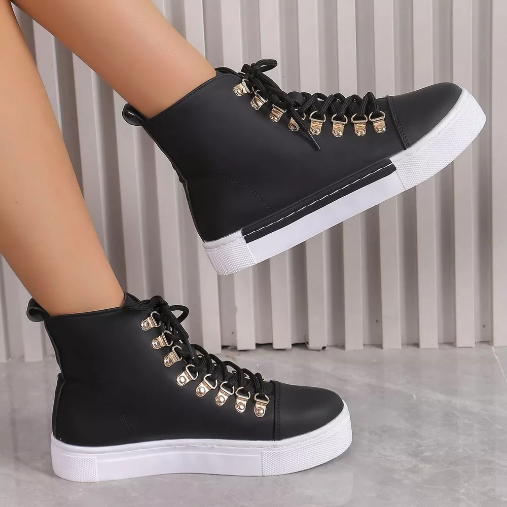Lace-Up Platform Sneakers, image 5
