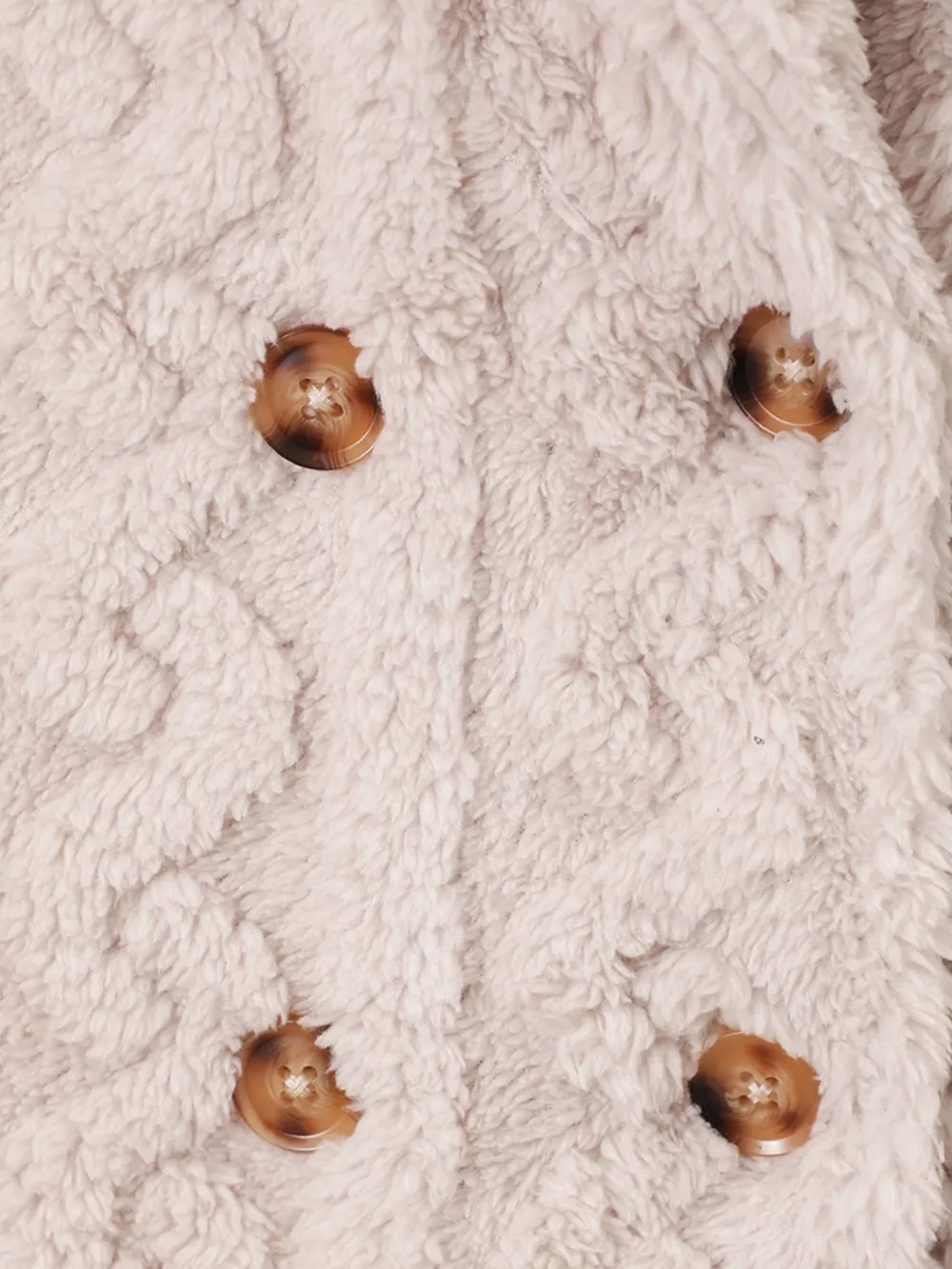 Children's Cozy Textured Double-Breasted Outerwear, image 4