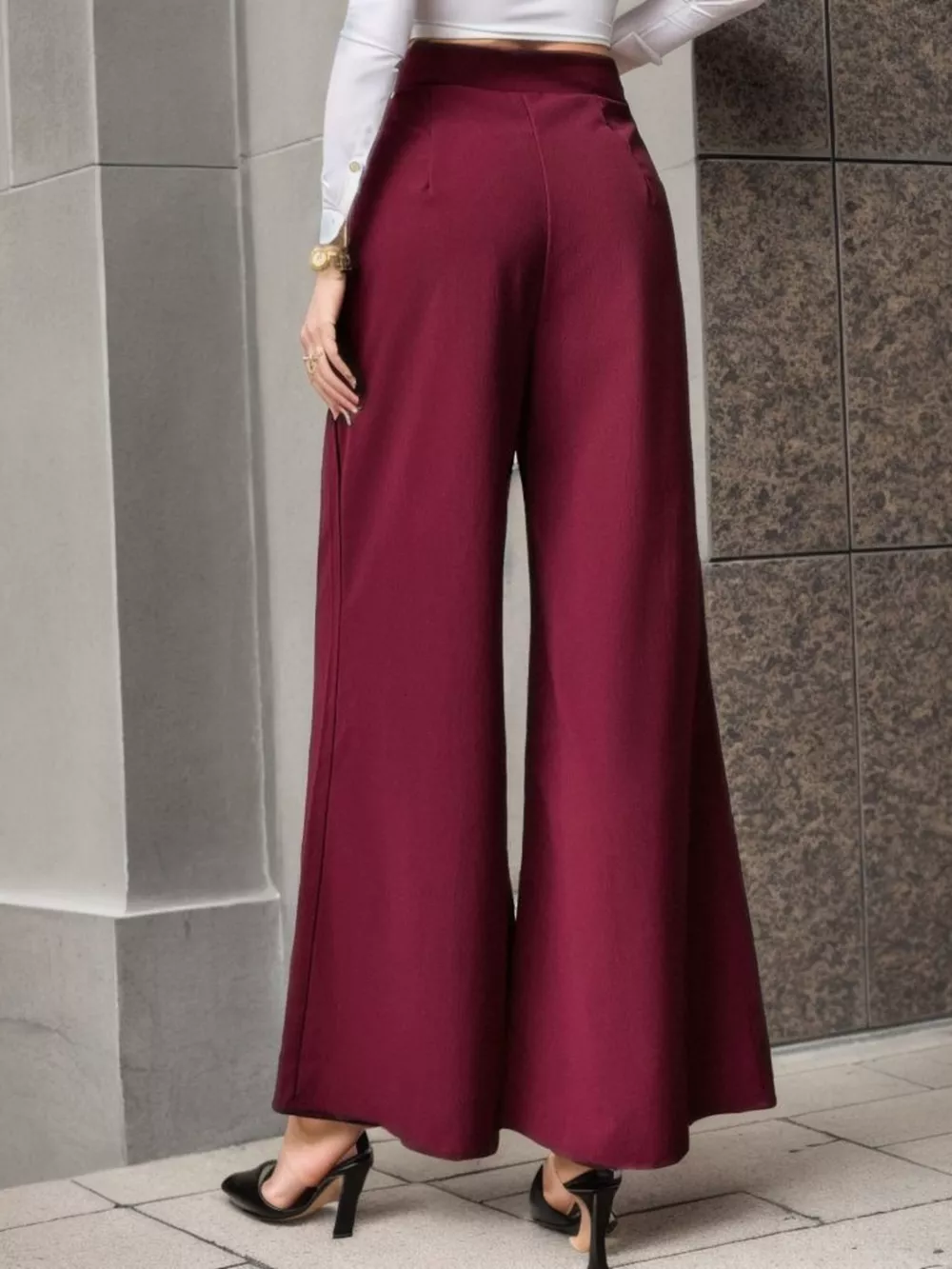 High-Waisted Wide-Leg Pants, image 5