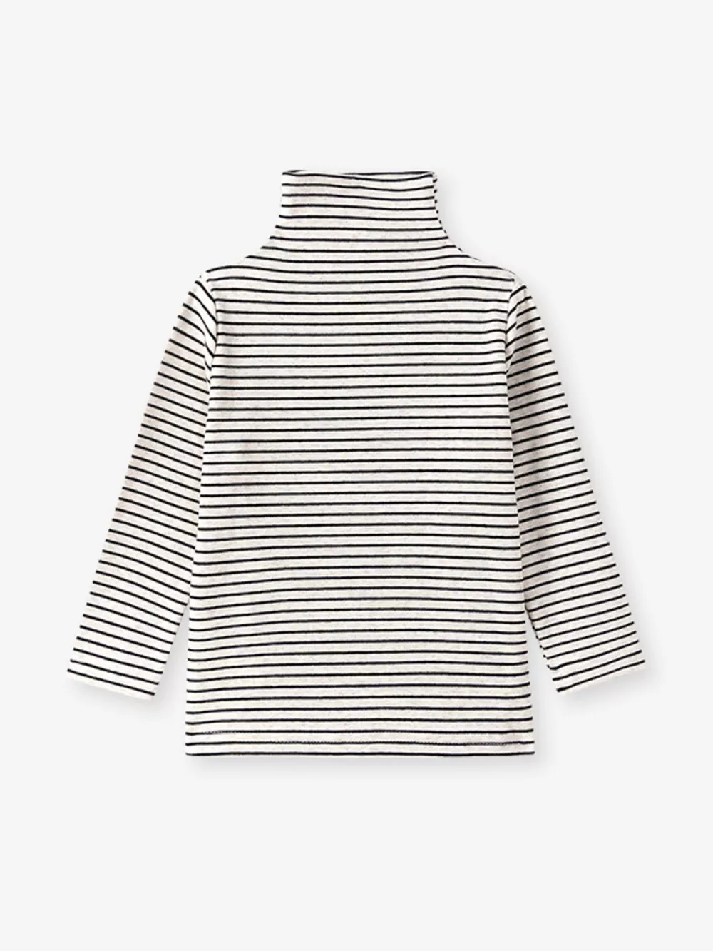Children's Long-Sleeve Striped Turtleneck T-Shirt, image 2