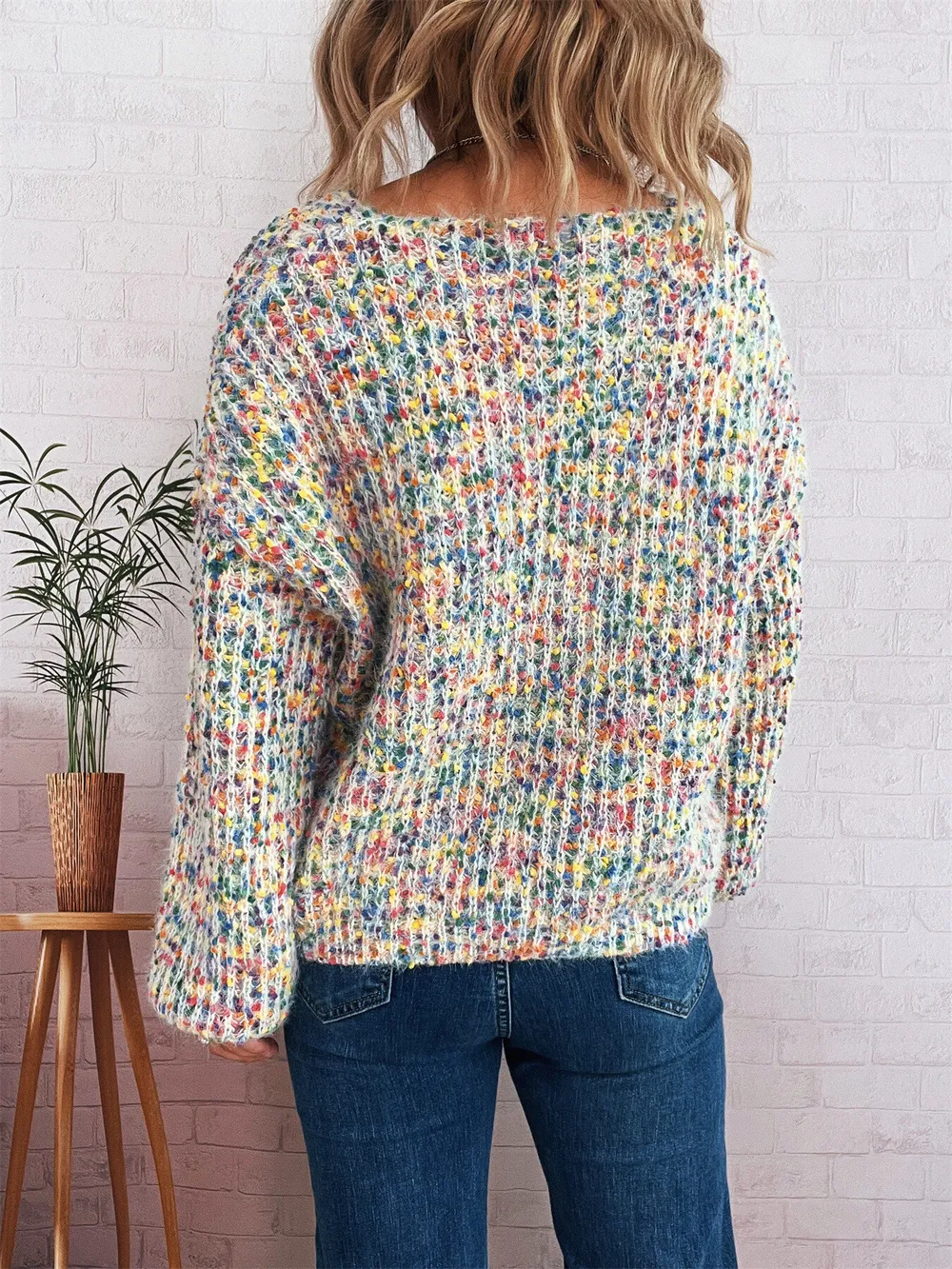Colorful Long Sleeve Sweater, image 27
