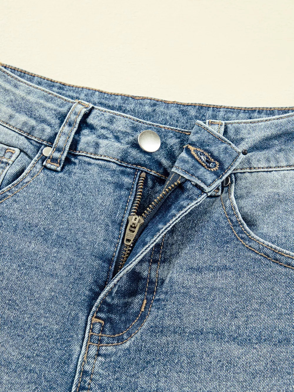 Vintage Washed Seam Detail Shift Jeans, image 2