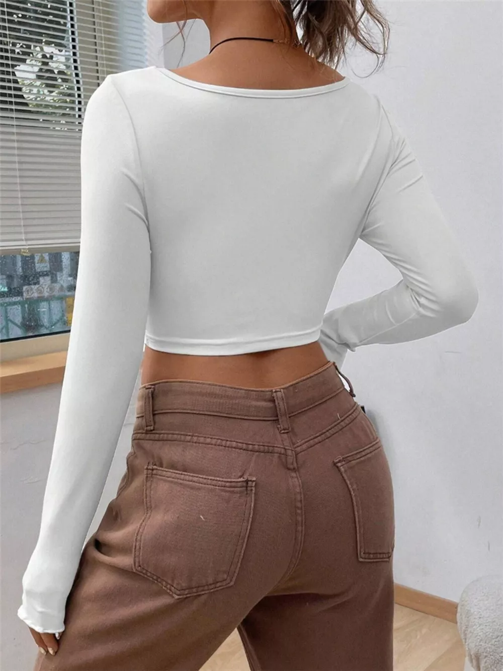 Twisted Front Long Sleeve T-Shirt, image 22