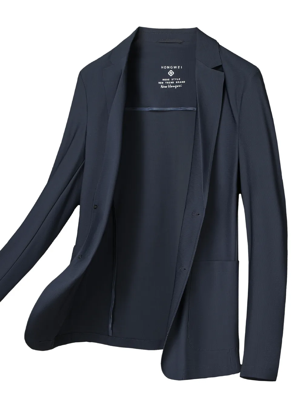 Men's Plus Size Lapel Collar Long Sleeve Blazer, image 3