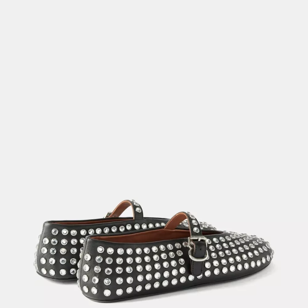 Studded Round Toe Slip-Ons, image 3
