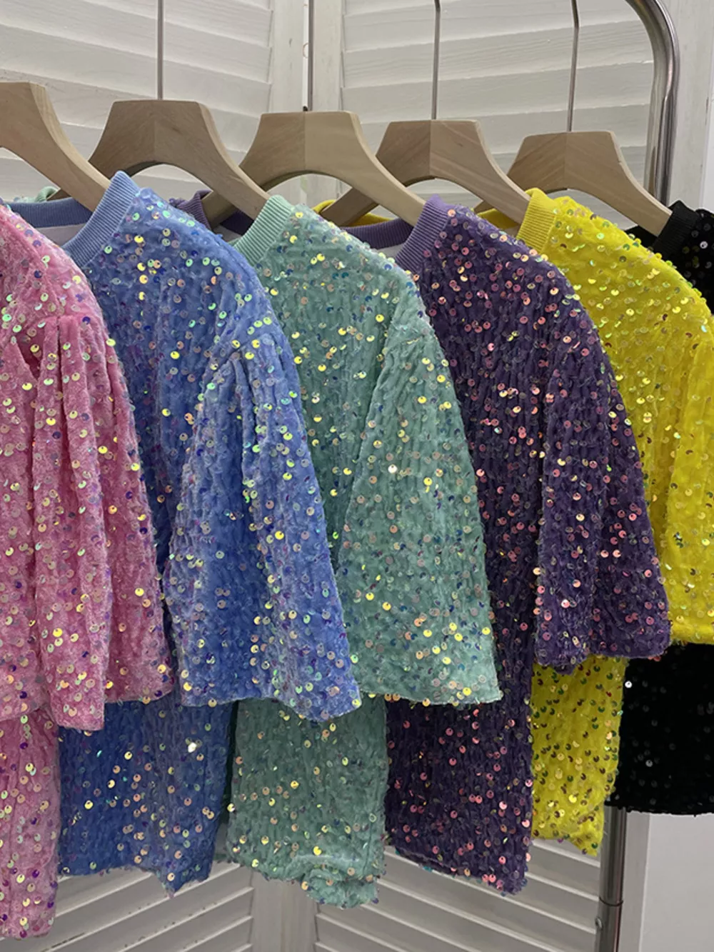 Sequin Short Sleeve T-Shirt, image 18