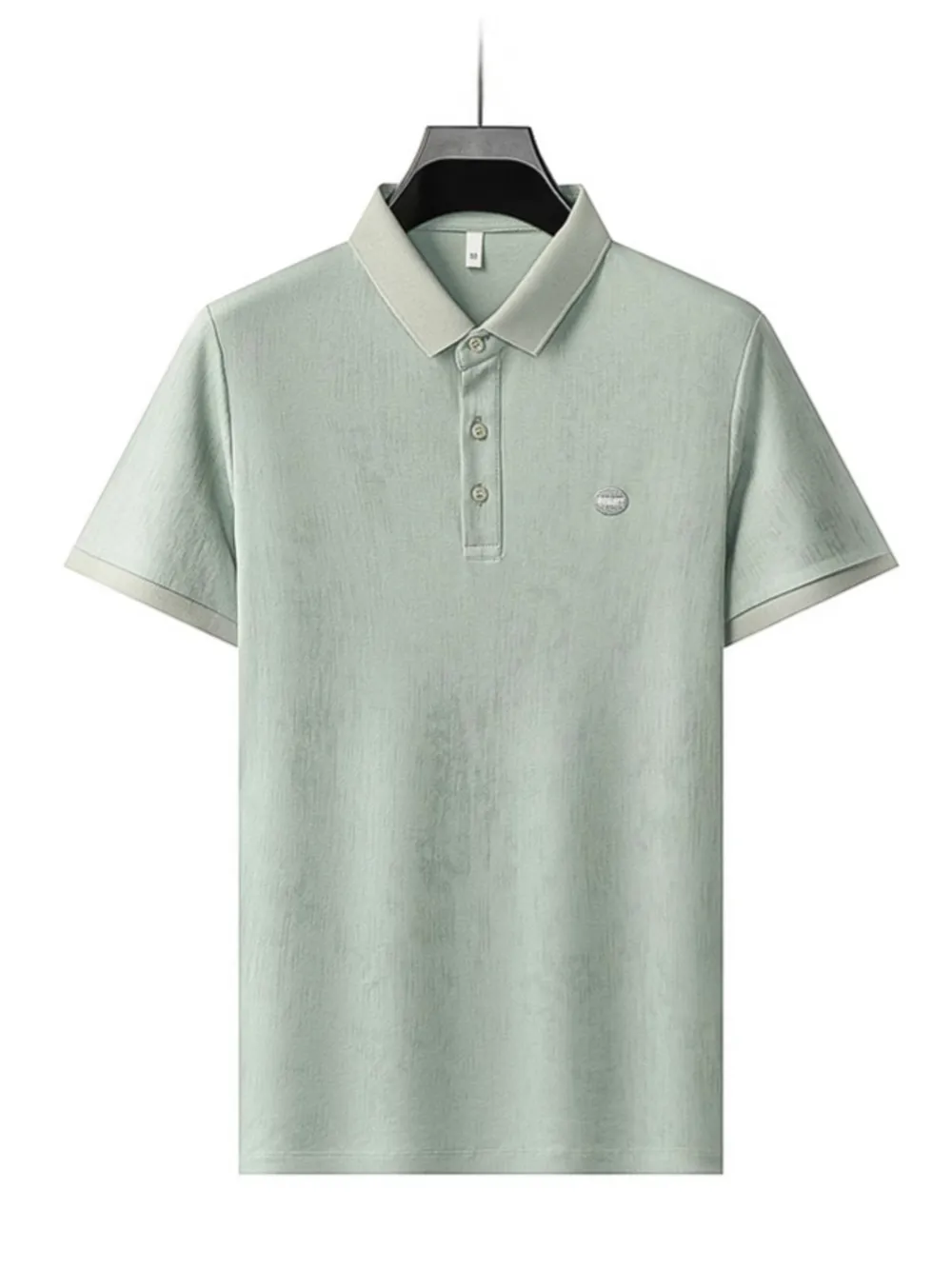 Men's Plus Size Short Sleeve Button Detail Polo, image 10