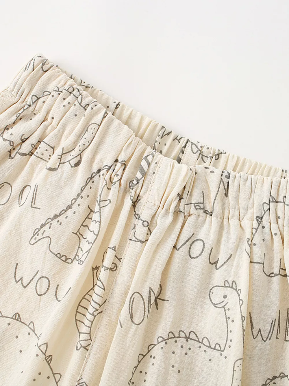 Children's Dinosaur Print Elastic Waist Pants, image 3