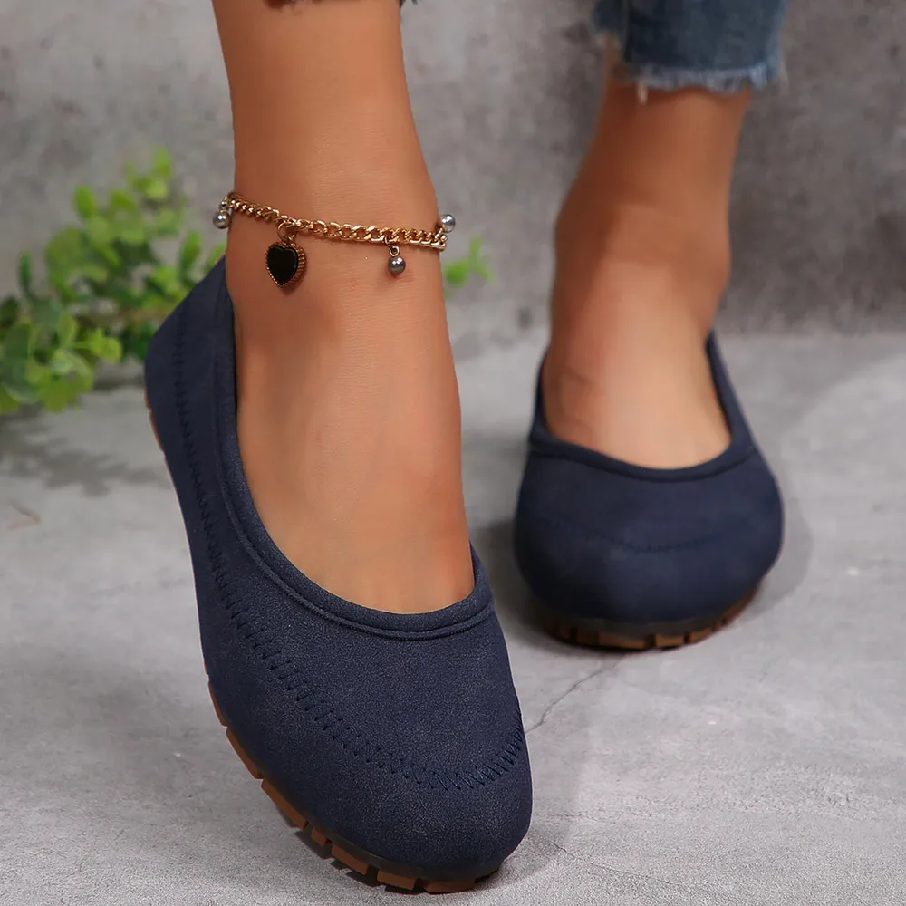 Round Toe Flat Slip-Ons, image 5