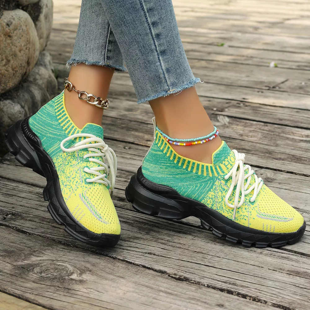 Round Toe Lace Up Sneakers, image 4