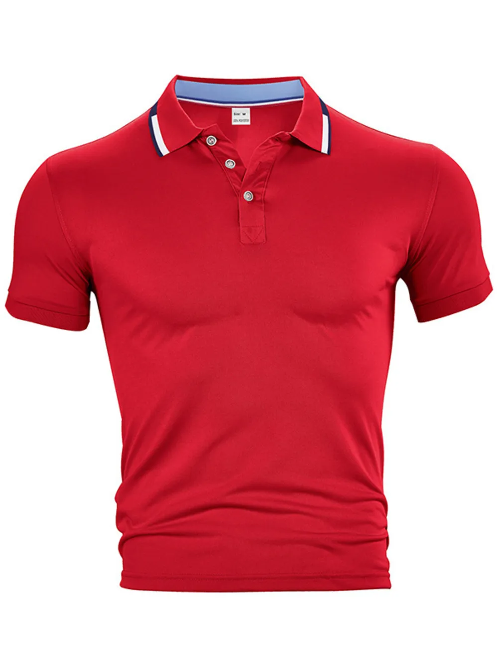 Men's Full Size Button Detail Short Sleeve Polo Plus Size, image 12