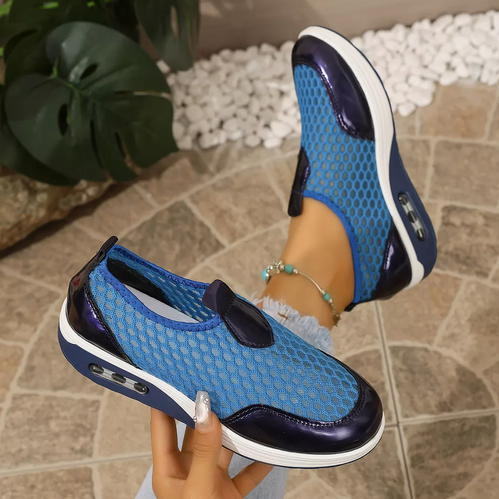 Breathable Mesh Wedge Slip-Ons, image 17