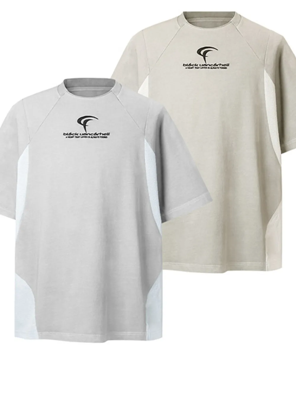 Men's Contrast Round Neck Short Sleeve T-Shirt, image 6