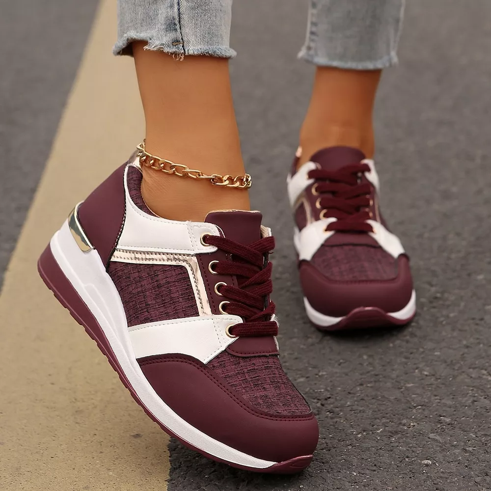 Round Toe Lace Up Sneakers, image 8