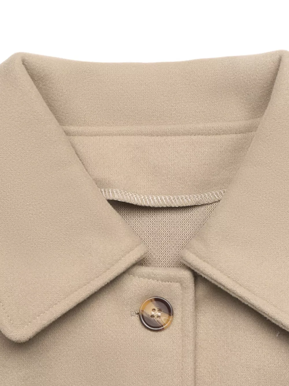 Collared Neck Button Up Jacket, image 10