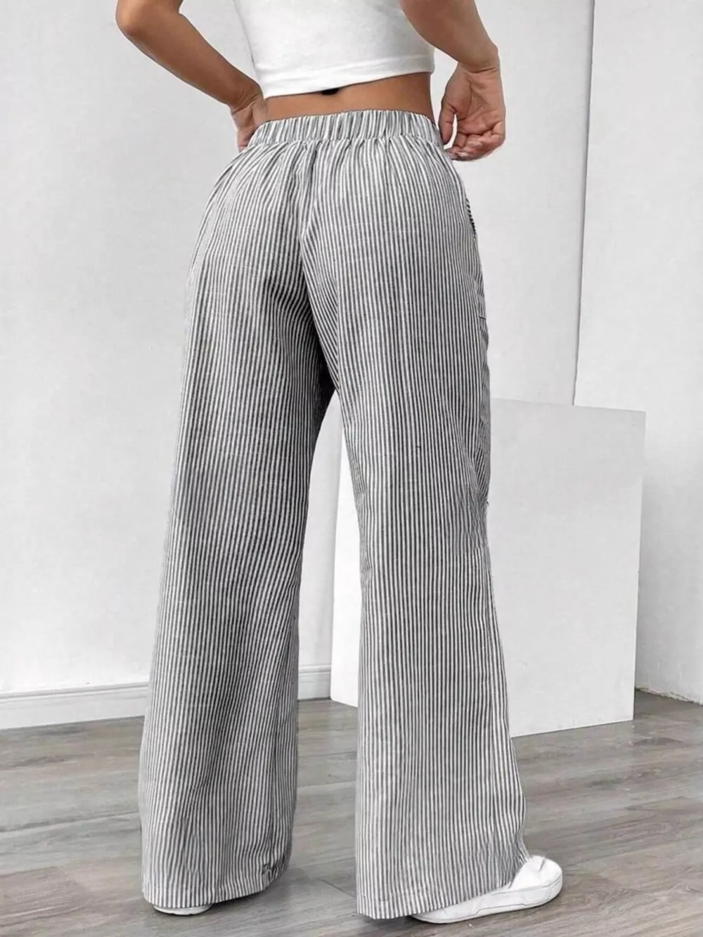 Striped Wide Leg Pants, image 2