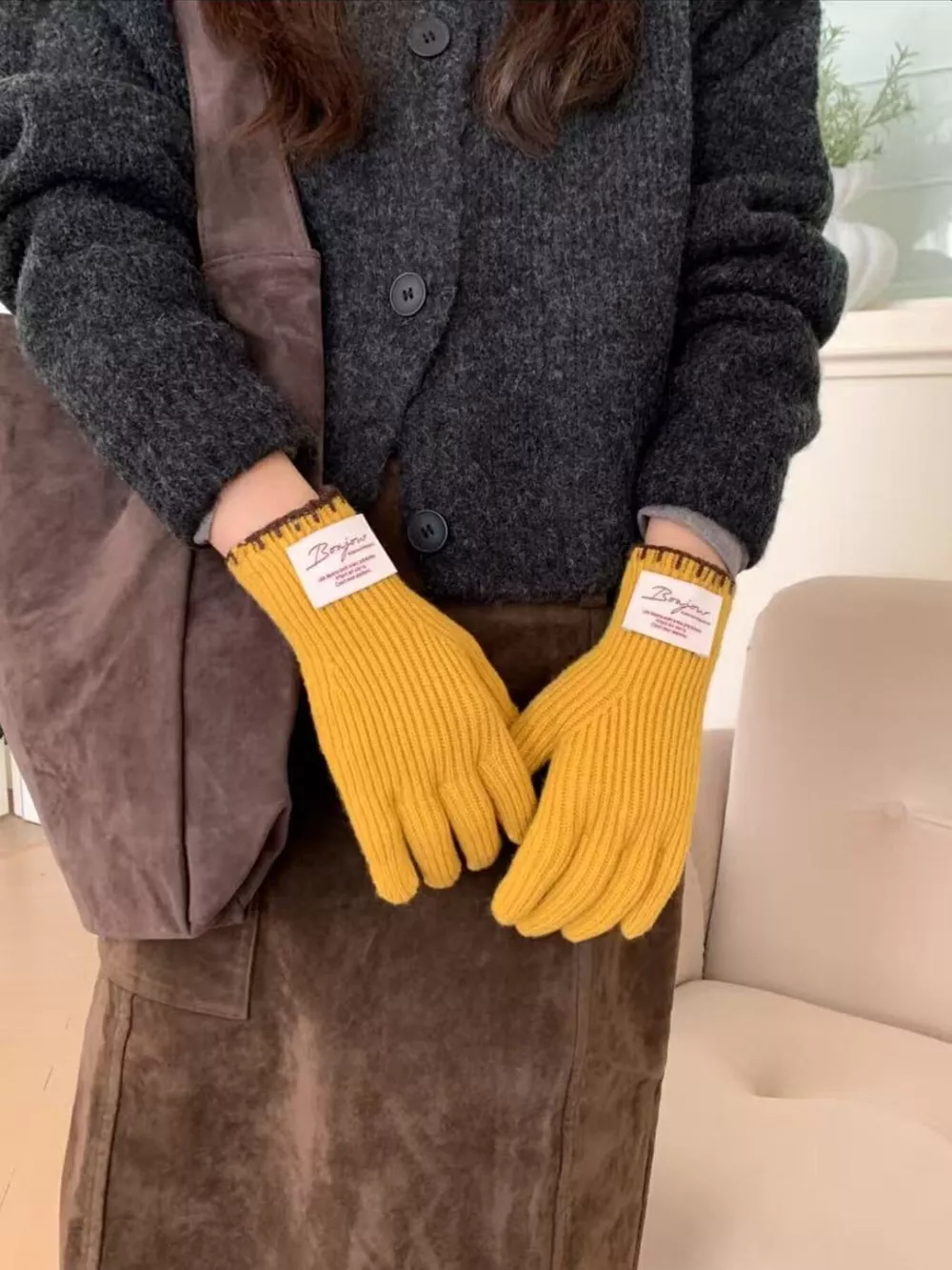 Ribbed Knit Gloves, image 26