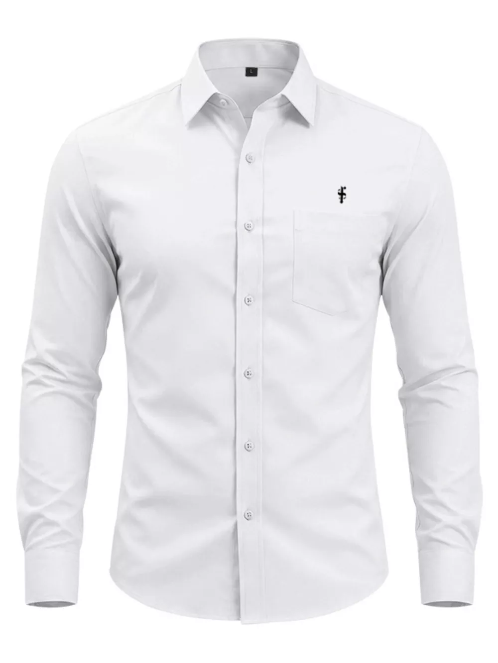Men's Full Size Slim Fit Button Up Shirt Plus Size, image 4