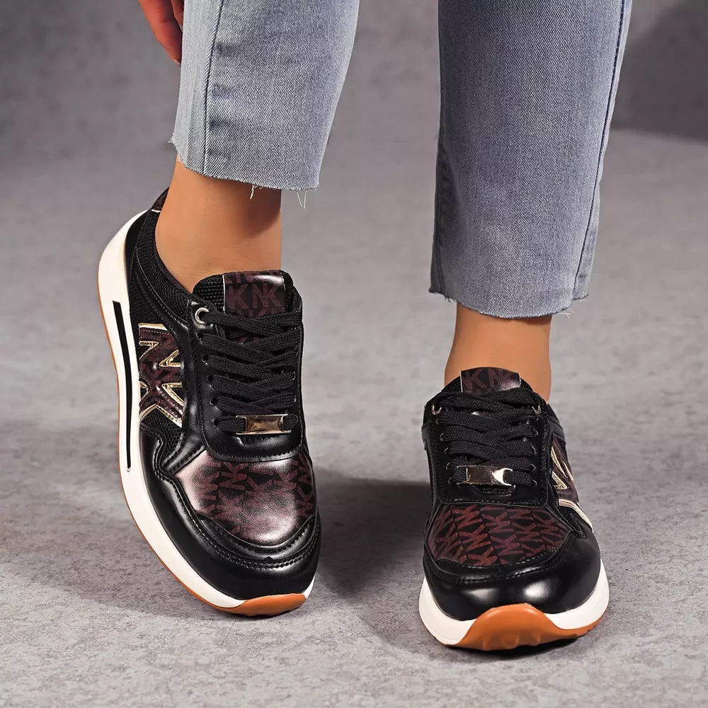 Lace Up Round Toe Sneakers, image 5